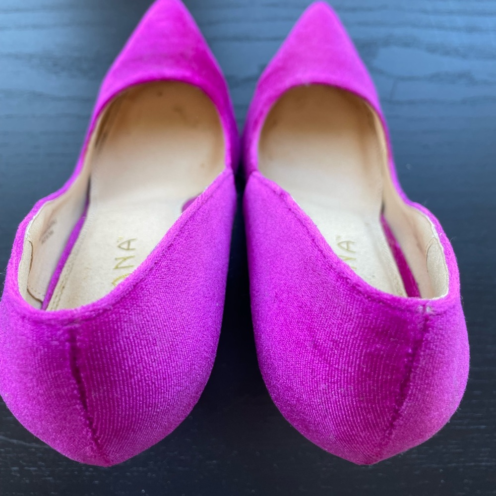 Women's Magenta Suede Pointed-Toe High Heels - Picture 2 of 6
